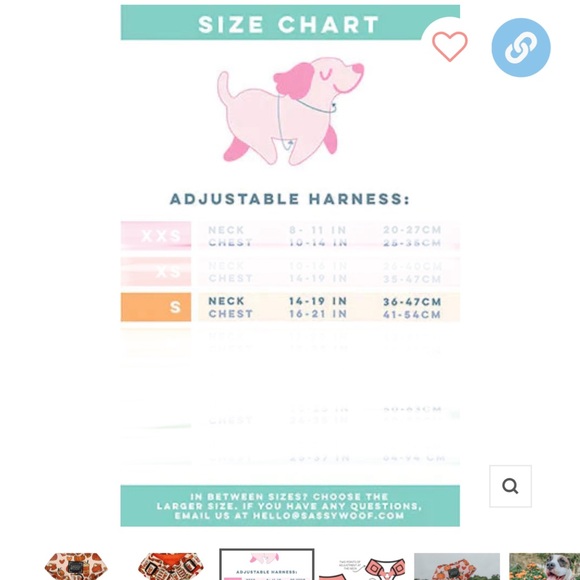 Sassy Woof - Adjustable Dog Harness - “Pie There!” NWOT - Picture 7 of 9